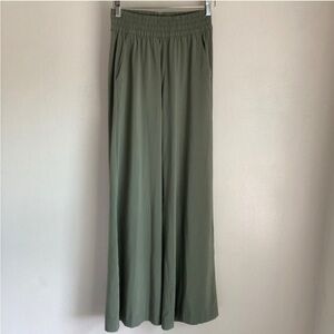 Vuori Olive Green Wide-Leg Jumpsuit